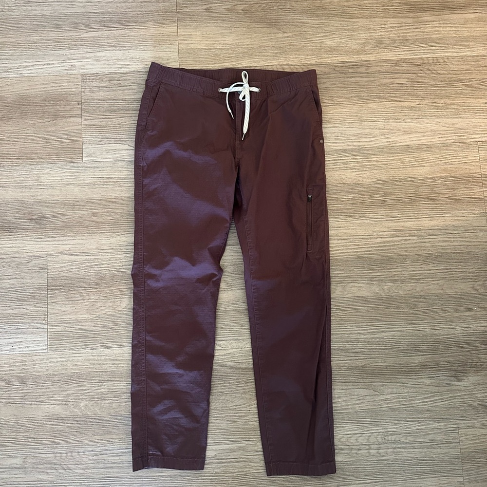 Vuori Ripstop pants- Burgundy